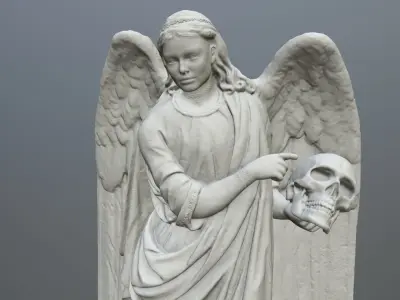 Angel Statue 03 3D print model