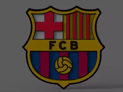 Fc Barcelona symbol 3D model 3D print model