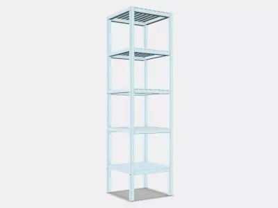 MUSKAN Shelving unit Low-poly 3D model