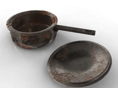 SAUCEPAN DIRT Low-poly 3D model