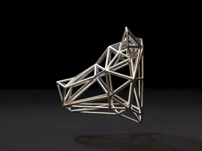 Bear on the wall 3D print model