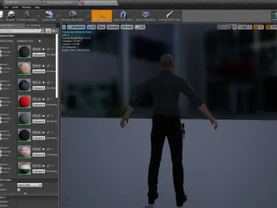 Noir Detective or just a man in a suit Low-poly 3D model
