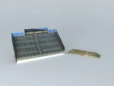 A stadion D1es lelátója Free 3D model