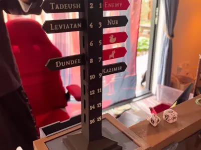 Initiative Tracker II Free 3D print model