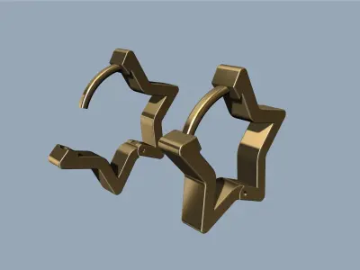 Star Earring - Arete estrella  3D print model