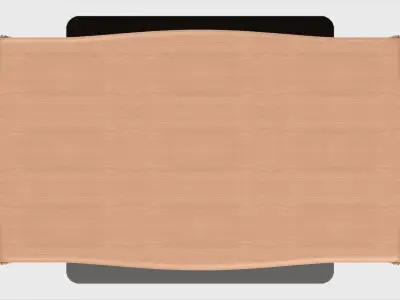 Carved table ornament for cnc 03 3D model