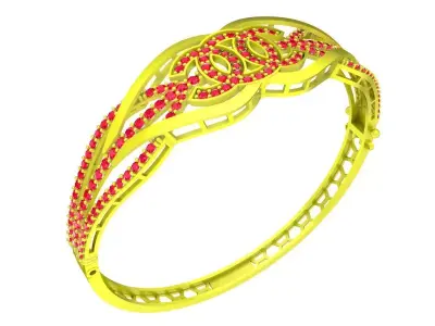 6344 luxury Diamond bangle 3D print model