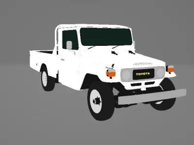 toyota old Low-poly 3D model