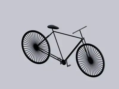 Bicycle Low-poly 3D model from CGTrader