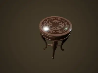 Antique Table - PBR Game Ready Low-poly 3D model