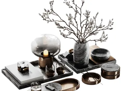 Decor set 8 3D model