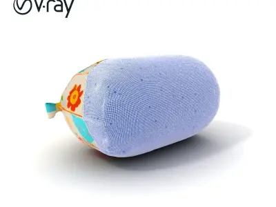 Colorful Animal Print Pillow Model Pack Low-poly 3D model