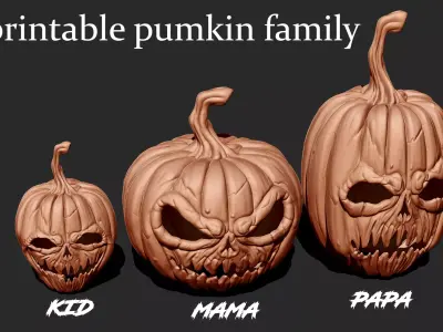 PUMPKIN  MODEL-3D PRINTABLE HALLOWEEN SPECIAL PUMPKIN MODEL Free 3D print model