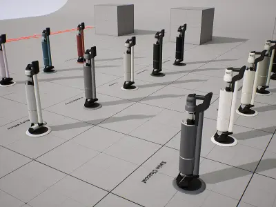 SAMSUNG Vacuum Cleaner - BESPOKE Z Low-poly 3D model