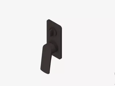 Wall Mixer Tap - Luxury - Mako - Diverter Low-poly 3D model