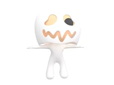 Rato Character 002 Ghost Rato Low-poly 3D model