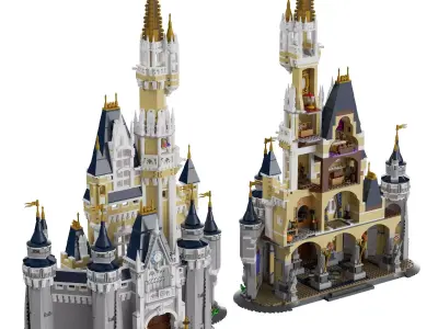 Lego - 71040 Disney Castle 3D model
