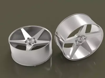 wheel sport car 3D model