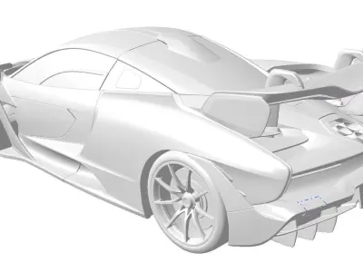 Mclaren Senna solid for CFD or 3D printing 3D model 3D model