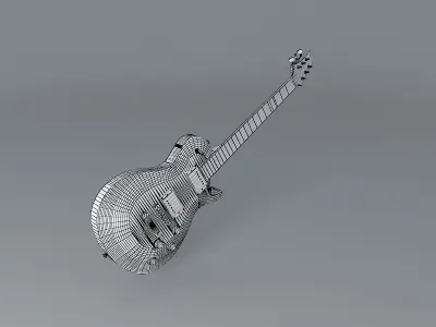 PRS style guitar Free 3D model