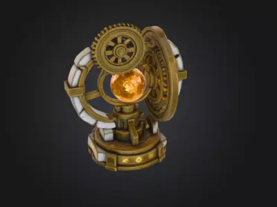 Astral Orrery Low-poly 3D model