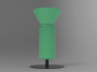 Yugi Oil Lamp Low-poly 3D model