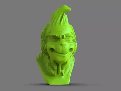 The Grinch Bust 3D print model