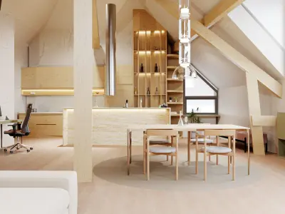 Loft Interior Design 3D model