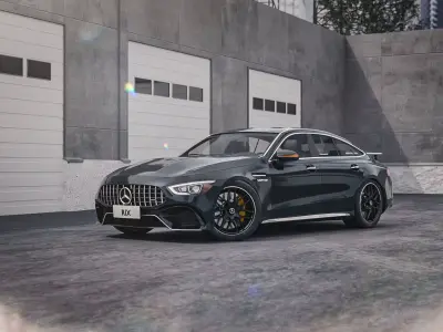 Street alleyway environment  3D model