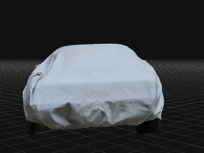 Covered 1978 Corvette Free 3D model