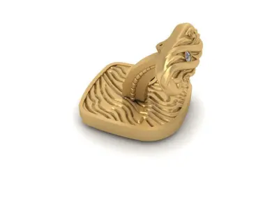 Creative Cufflinks Oryxes 3D print model