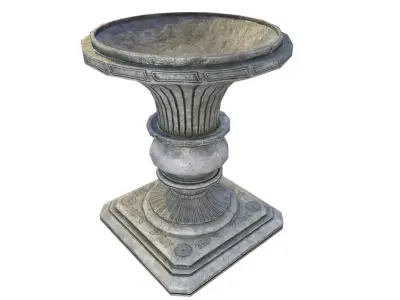 outdoor Vase Game Ready Low-poly 3D model