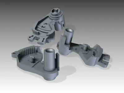 Car door lock part Free 3D print model