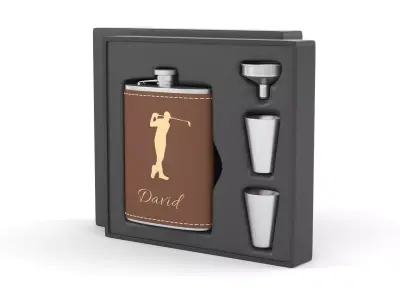 Personalized Flask Set 3D model