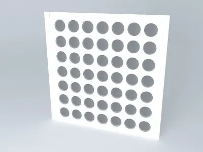 Steel plate - Raised Floor - 61X61cm Free 3D model