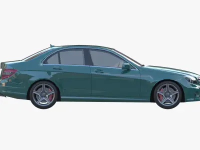 Sedan mercedes-benz c class 3D model