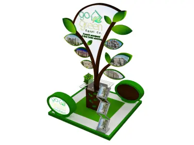 Booth Exhibition Stand a418a 3D model