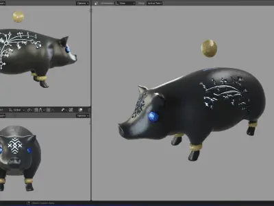PIG OF WAR BANK 3D model