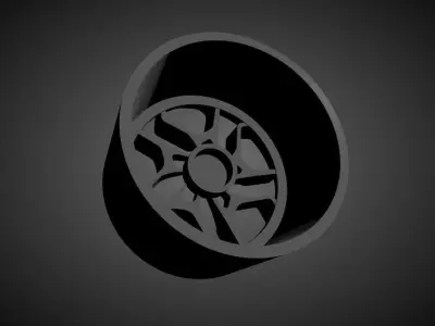 Rotiform HUR-T scalable and Printable rim 3D print model