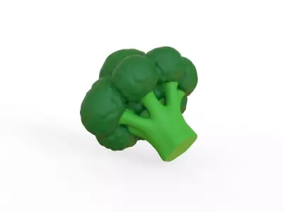 Prop 222 Broccoli  Low-poly 3D model