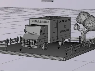 Lowpoly Vehicles Pack - Subdivision-Game-Ready Low-poly 3D model