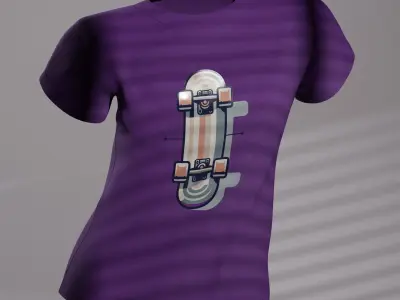 T-shirt Low-poly 3D model