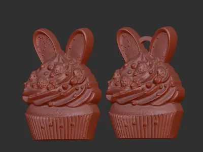 Easter cup cake decor  3D print model