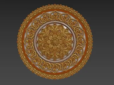 Sculpture project for decorative works Low-poly 3D model