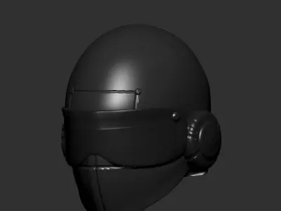 helmet high ver 8  sculpt 3d printable 3D model