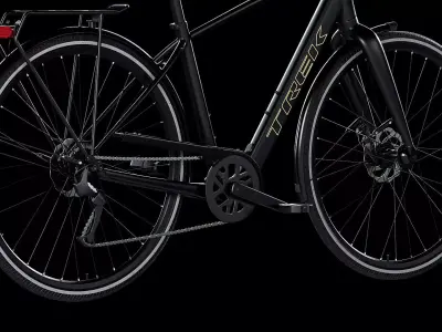 Trek FX 2 Hybrid Bicycle Low-poly 3D model