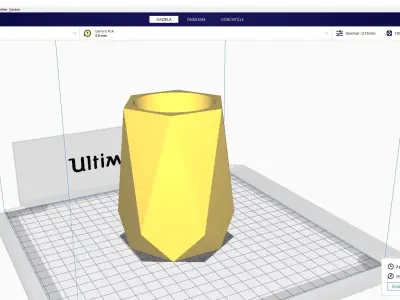 VAZE-PENHALDER concrete vase 3D print model