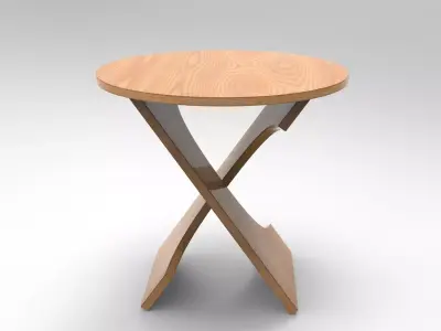Peto Side Table Low-poly 3D model