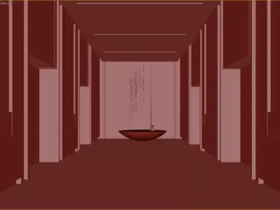 Modern Luxury Office Elevator Hall 3D Scene 3D model