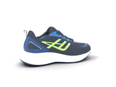 Dynamic Blue Sneaker model pack Low-poly 3D model